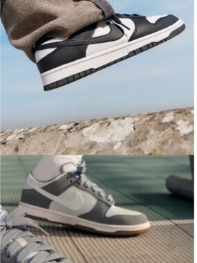 New Nike Dunk Low Retro White/Black Low-Top Sneaker, Men’s Size 11 DD1391-100